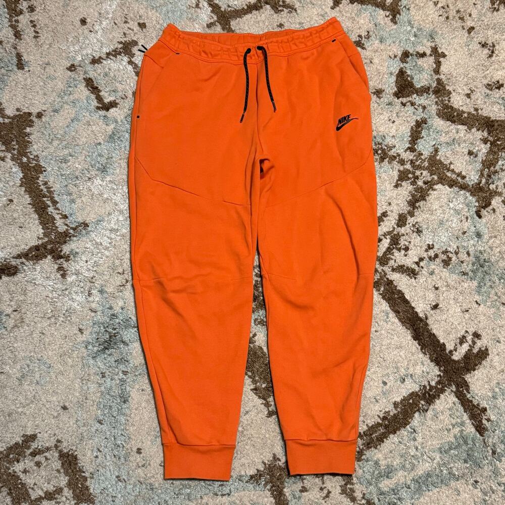 Nike Tech Fleece Sweatpants Size Large Orange Streetwear